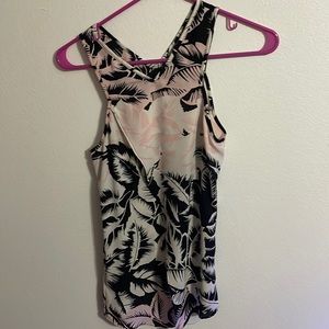 Pink and white blouse